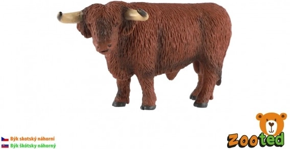 Skotu kalnu šķirnes (Scottish Highland) figūriņa 15 cm