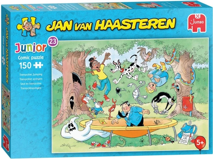 JUMBO puzle Jan van Haasteren Junior: Lēkšana uz batuta, 150 gabaliņi