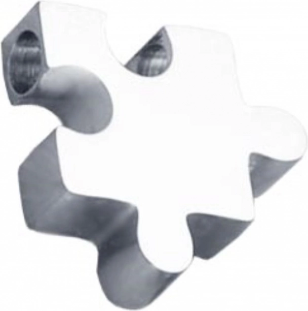 Small stainless steel puzzle pendant