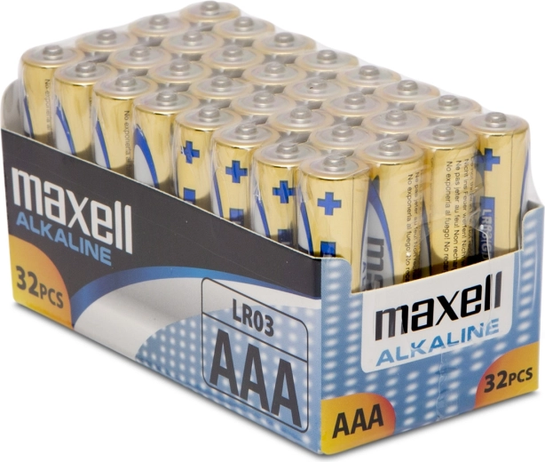 Alkaline AAA LR03 1.5 V Batteries - 32 pieces