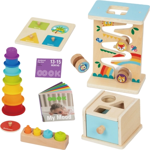 6 aktivitātes vienā Montessori komplektā