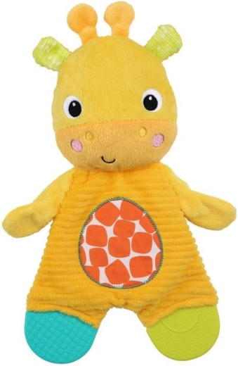 Bright Starts Snuggle & Teethe Plush Teether Elephant for Babies