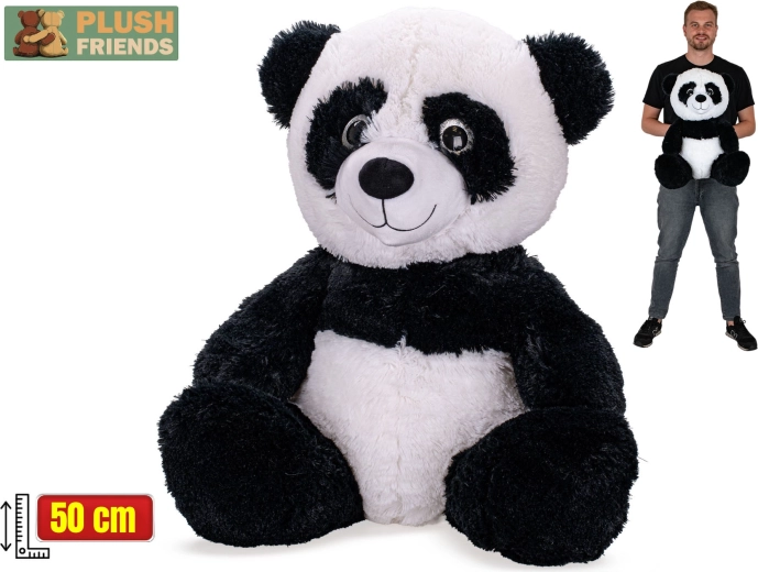 Plush Friends plīša panda 50 cm (sēdoša)