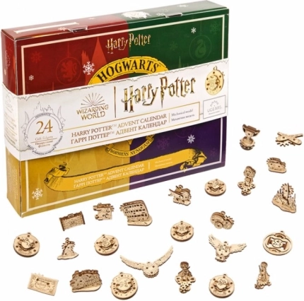 Ugears 3D koka mehāniska puzle Harry Potter Adventes kalendārs