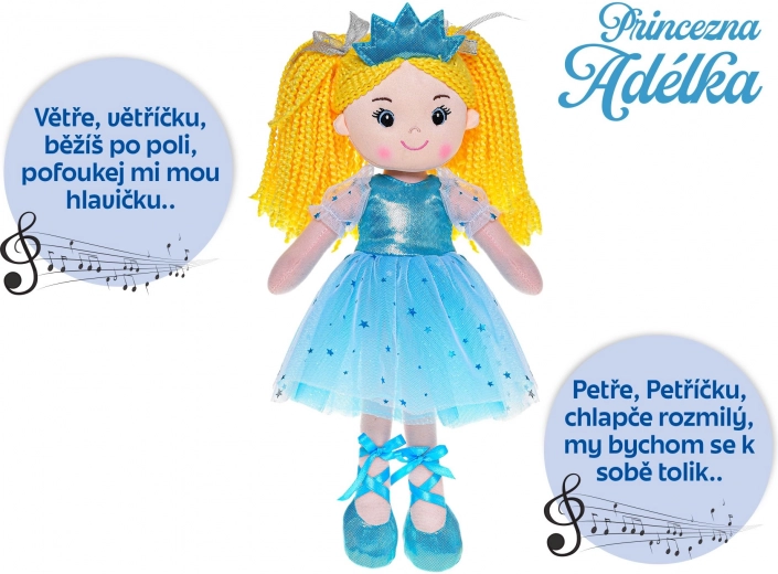 Princess Doll Adélka 35 cm, sings in Czech