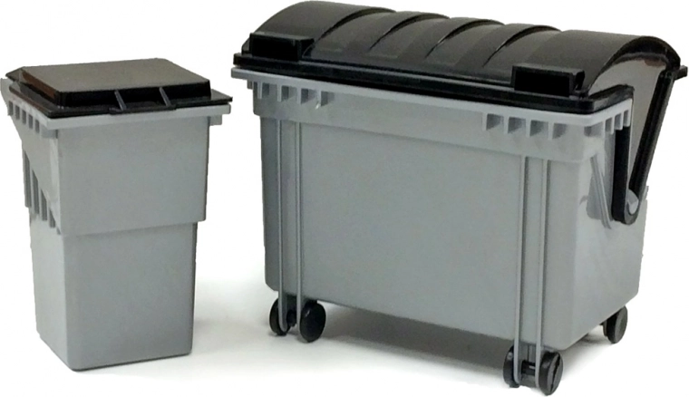 Lena atkritumu tvertne un konteiners Maxi atkritumu vedējam