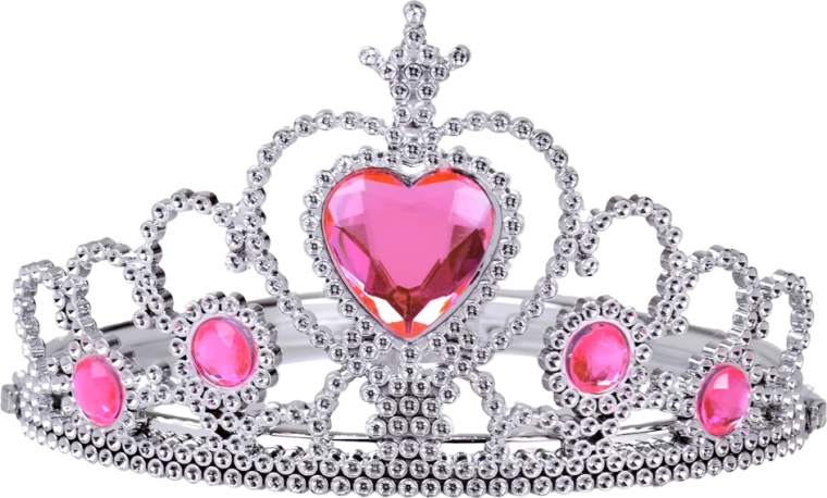 Princeses kronīte ar rozā akmentiņiem