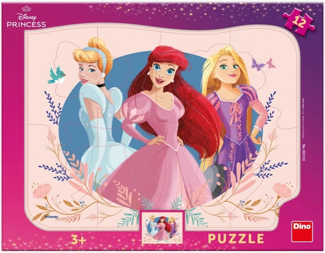 Prinčešu puzle 12 gabaliņi (uz pamatnes)