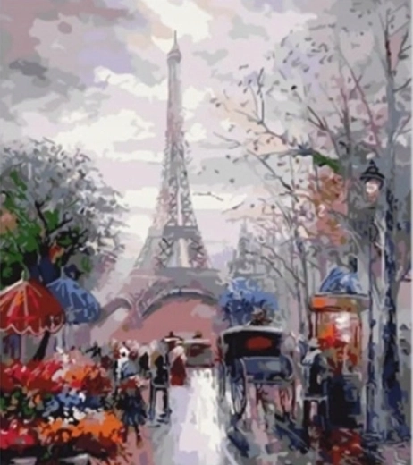 Norimpex Eiffel Tower Paint by Numbers 40 × 50 cm