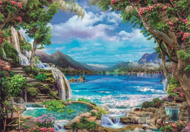 Puzzle 2000 pieces Paradise on Earth CLEMENTONI