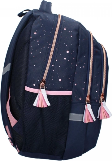 Side pockets for a drink and reflective elements