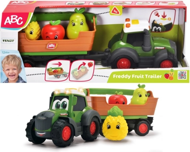 Interaktīvs traktors ar piekabi un augļiem Freddy Fruit