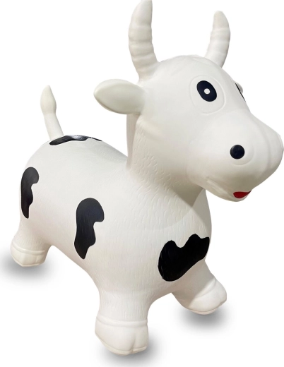 Stable hopping cow for active play