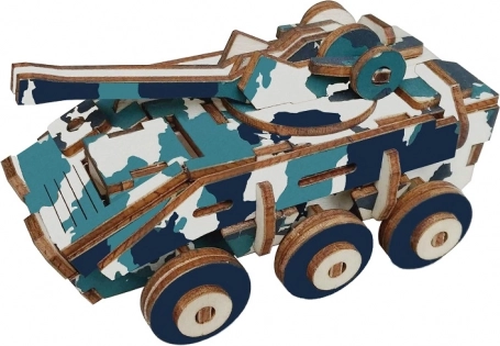 Koka 3D puzle Bruņumašīna