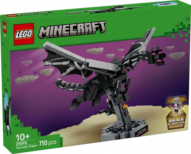 LEGO Minecraft Endera pūķis – saliekams modelis ar kustīgiem spārniem