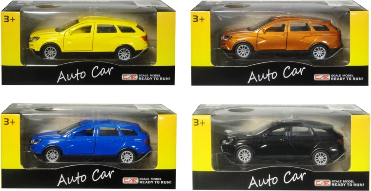 Metāla vieglais auto ar atvelkamo piedziņu