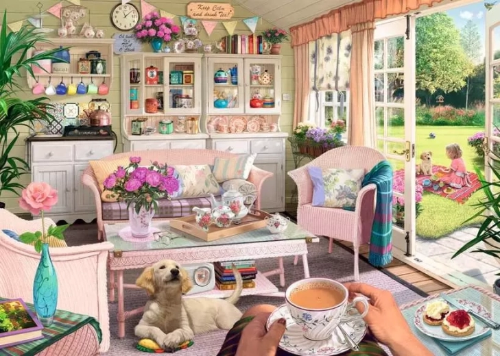 Ravensburger puzzle My Retreat No. 9: Tea Room (1000 pieces)