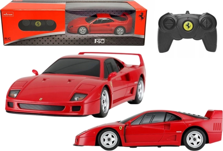 RC auto 1:24 FERRARI F40 sarkans