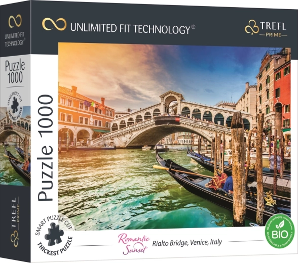 Puzzle TREFL UFT Romantic Sunset: Rialto Bridge in Venice, 1000 pieces