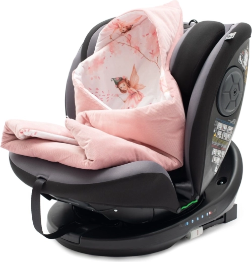Siltināts ietinamais autokrēsliņam New Baby pink