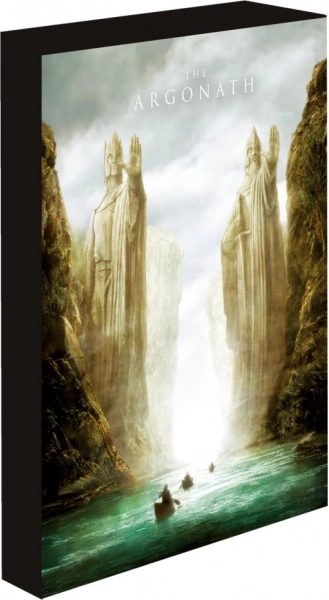 Spīdoša LED glezna Gredzenu pavēlnieks Argonath 30 × 40 cm