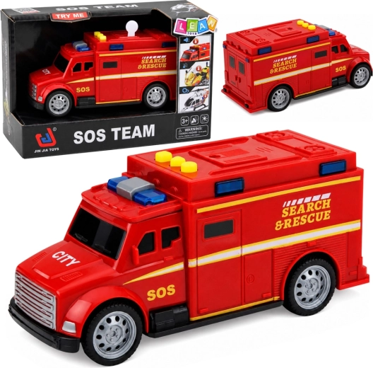 SOS Search & Rescue rescue car with lights and sounds 15.5 cm - 1 piece