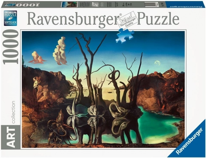 2D puzle 1000 gabali Dali Ravensburger