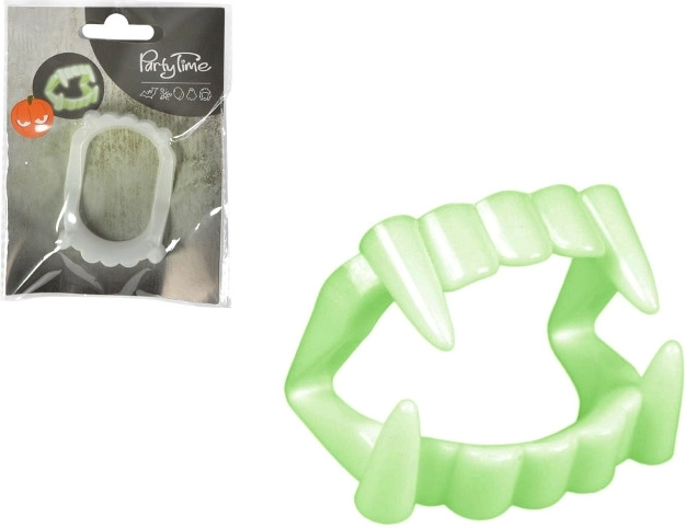 Fluorescējošs vampīra žoklis Helovīnam