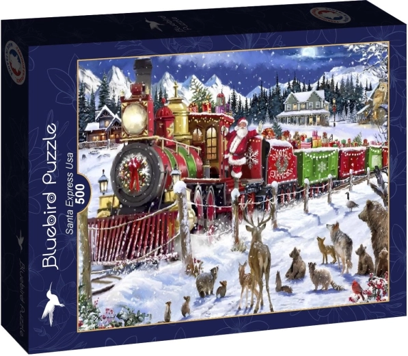 Bluebird puzle Santas ekspresis ASV 500 gabaliņi