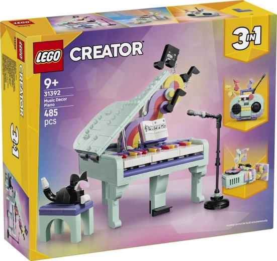 LEGO Creator 3 vienā Dekoratīvās klavieres ar kaķi