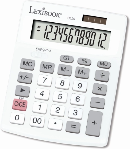 Lexibook Pocket Calculator with 12-Digit Display and Solar Power