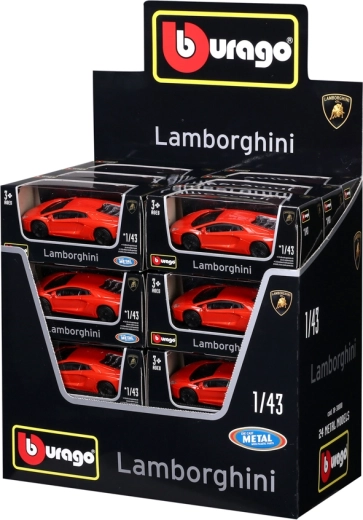 Bburago Lamborghini Aventador LP 700-4 metal model 1:43 in orange metallic