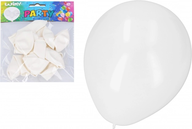 Piepūšamie baloni 30 cm – balts komplekts 10 gab.