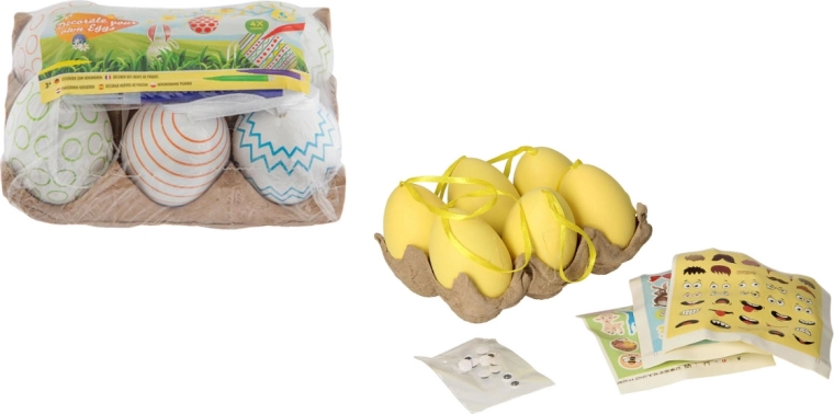 Lieldienu plastmasas oliņas – komplekts 6 gab.