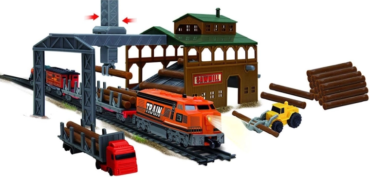 Sawmill and log loading just like real life
