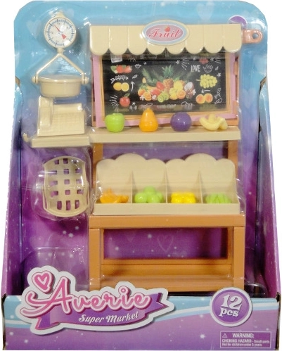 Vegetable and Fruit Stand for Dolls