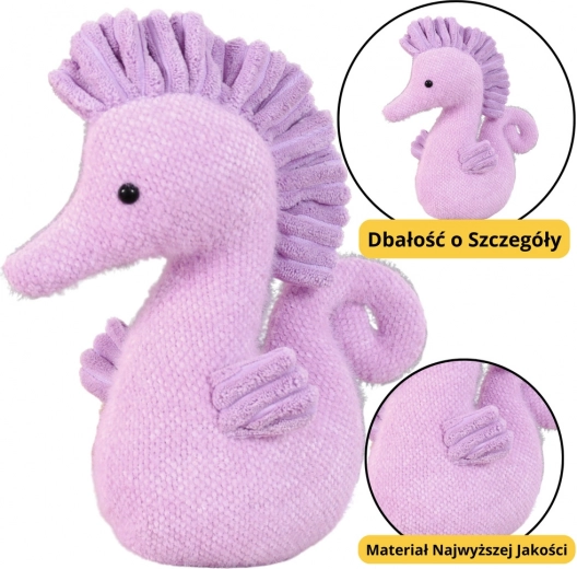 Plush Toy Purple Seahorse 25 cm