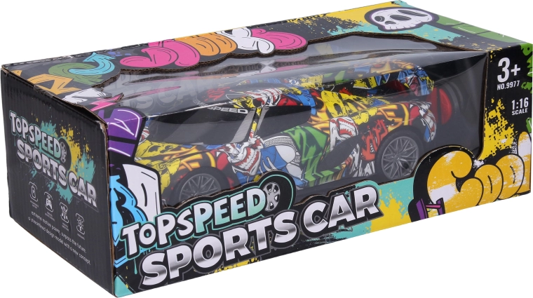 Graffiti RC remote-controlled car 24.5 cm - 1 piece