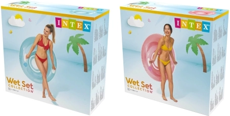 Piepūšams sēdeklis ūdenī ar atbalstu un rokturiem INTEX, diametrs 119 cm