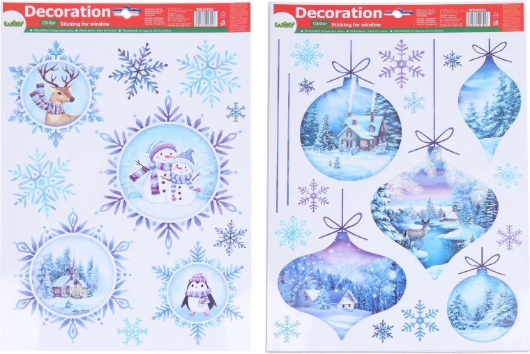 Christmas Window Decorations 41 × 29 cm