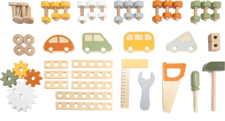 Bagātīgs piederumu komplekts un zobrati