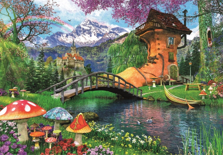 Clementoni Puzzle 500 Pieces – Fairy-Tale Shoe-Shaped House