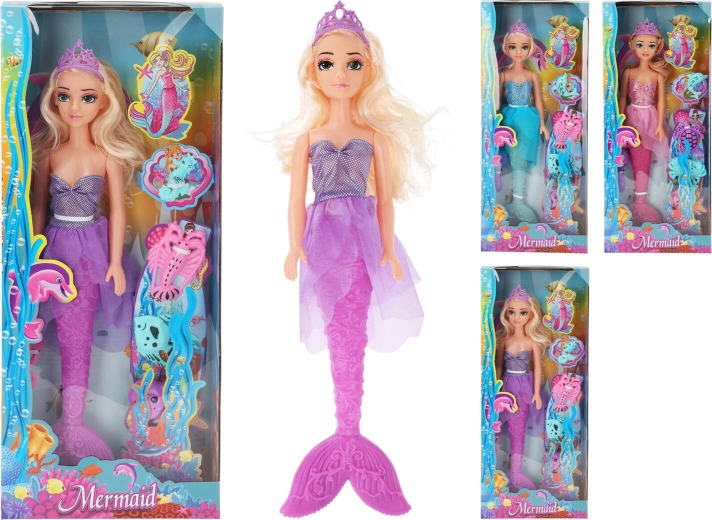 Jūras princeses lelle 44,5 cm ar piederumiem – krāsu mikss