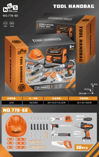 Children's Tool Set in a Bag for Little DIY Enthusiasts