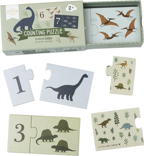 Matching counting puzzle – unicorns – Dinosaurs