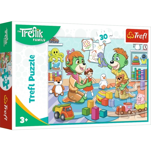 Pušle Priecīgā Treflīku ģimene, 30 gabaliņi