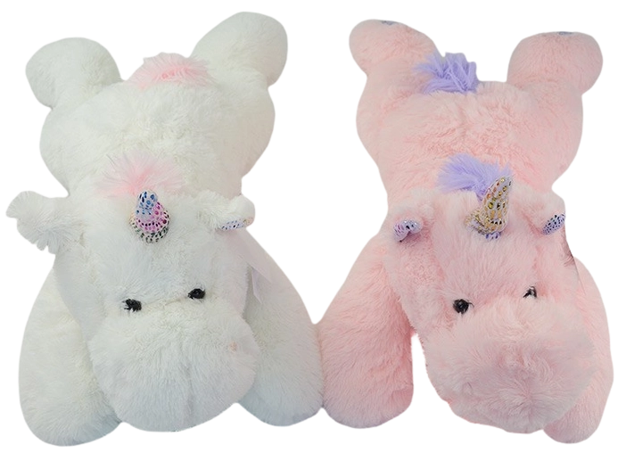 Plush Lying Unicorn 62 cm – Pink or White