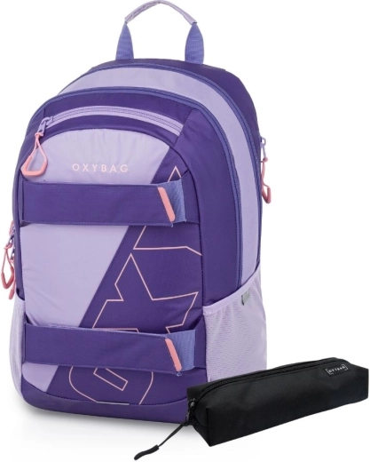 Studentu mugursoma un penālis Oxybag Sport Half violet