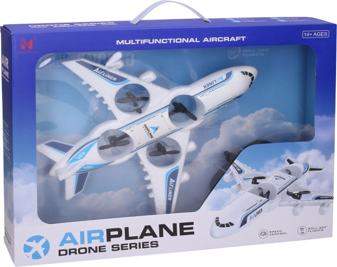 RC drons lidmašīnas formā ar tālvadību 2,4 GHz 31 × 28 × 6 cm – 1 gab.