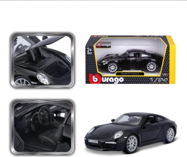 Automašīnas modelis BBURAGO PORSCHE 911 Carrera S 1:24 melns